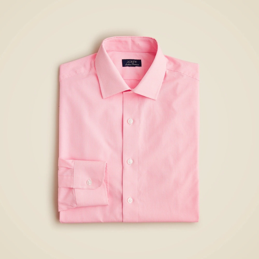J. Crew Pink Long Sleeved Ludlow Button Down Shirt